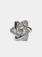 Ледяной микросерьга ( пирсинг ) "Silver" со стержнем из нержавеющей стали