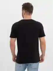 Черный футболка мужская однотонная