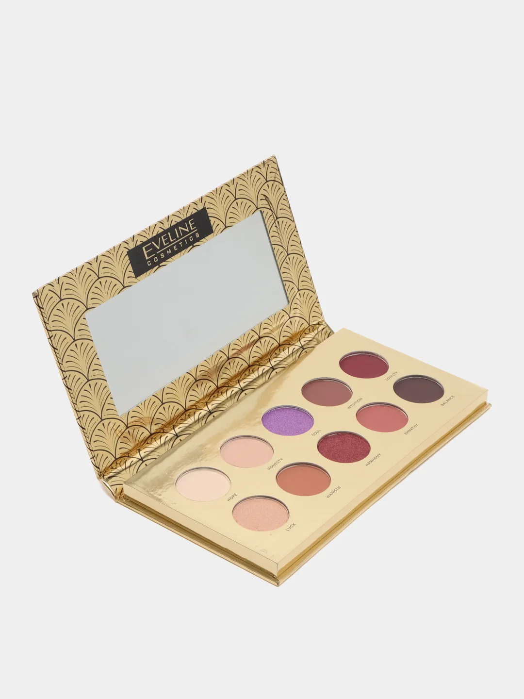 Eveline тени для век палетка HARMONY EYESHADOW PALETTE, 10 тонов, 10 гр
