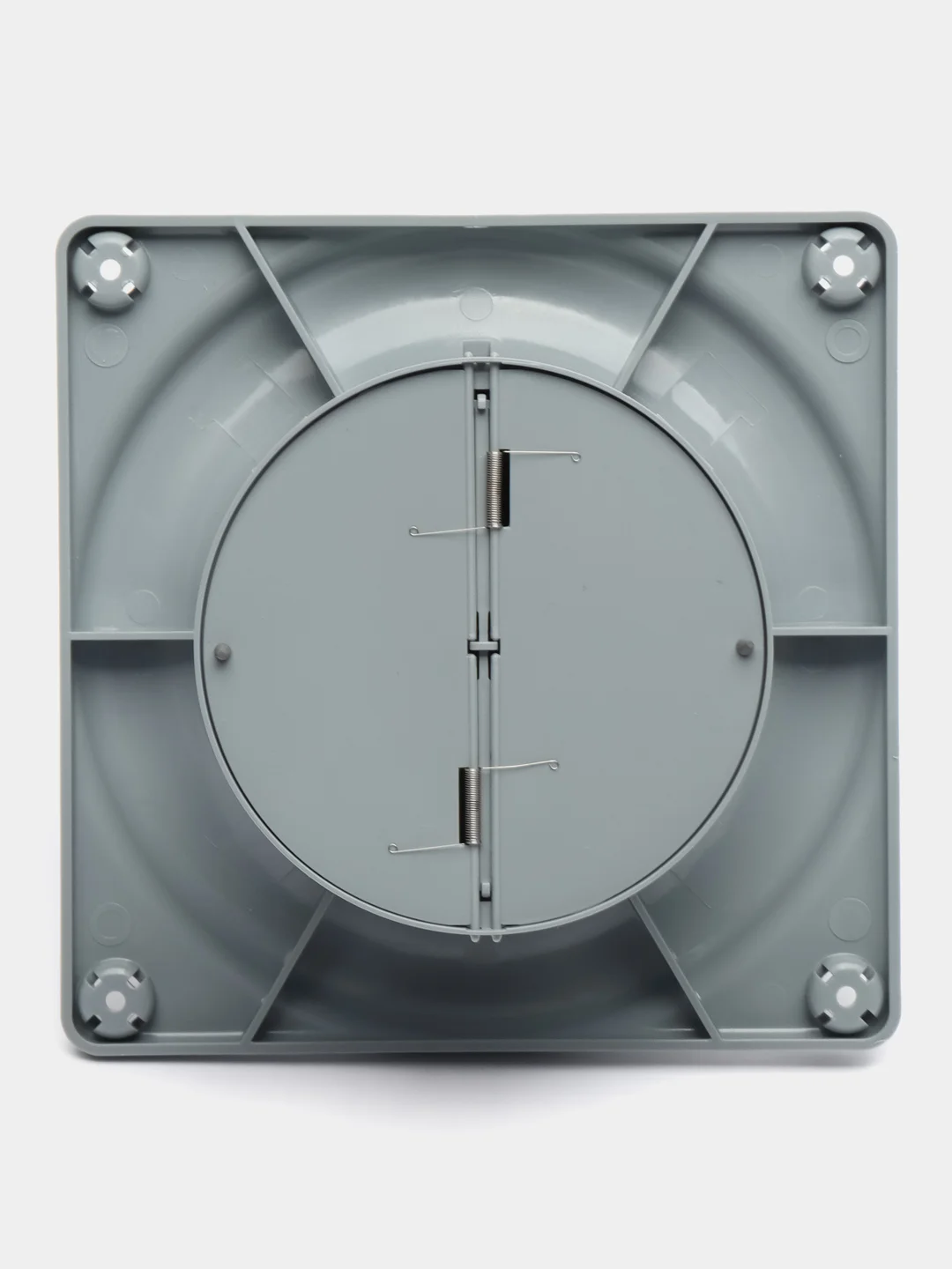 Вытяжной вентилятор 100 125 с обратным клапаном серый в кухню ванную RIO С Dark gray metal