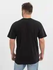 Черный футболка с принтом, хлопок