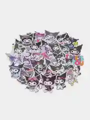 Аметистовый наклейки Kuromi(Куроми), Капибара, Милые Котики-50 штук