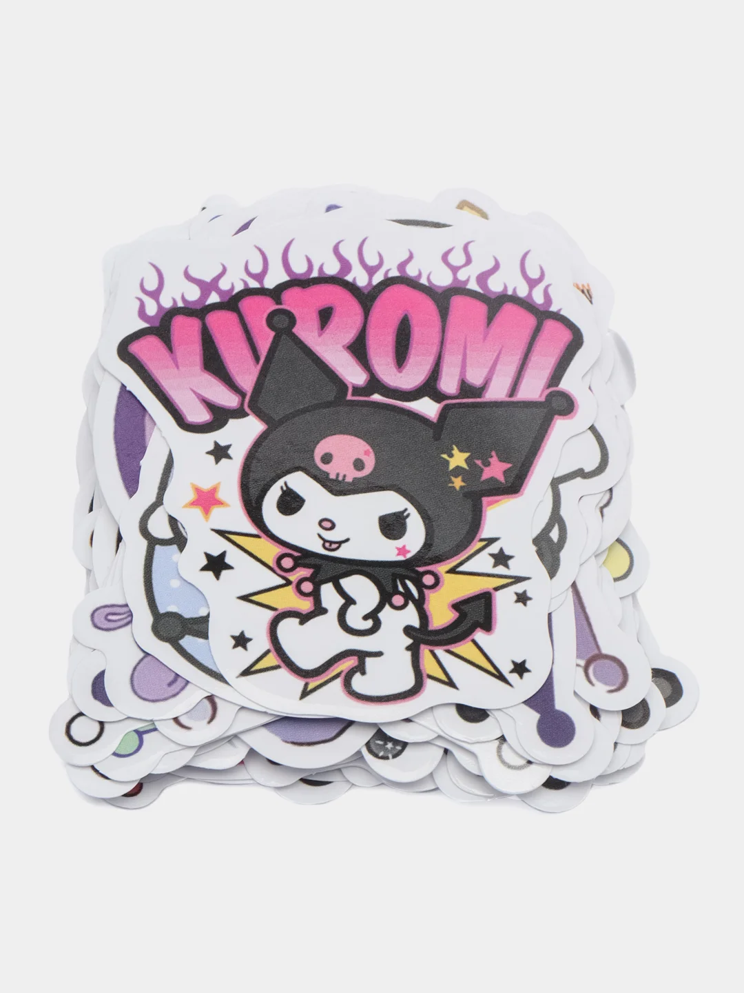 Аметистовый наклейки Kuromi(Куроми), Капибара, Милые Котики-50 штук