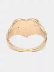 Зеленый кольцо металлическое Сердце