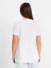 Белый футболка с принтом