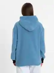 Синий женское худи