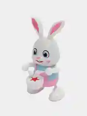 Белый музыкальный, интерактивный, танцующий "Заяц"