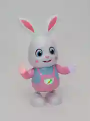 Белый музыкальный, интерактивный, танцующий "Заяц"
