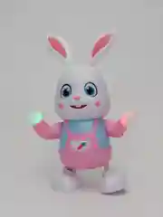 Белый музыкальный, интерактивный, танцующий "Заяц"