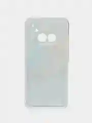 Голубой силиконовый чехол на Nothing Phone 2a /Нотинг Фон 2а прозрачный, с рисунком, защита камеры