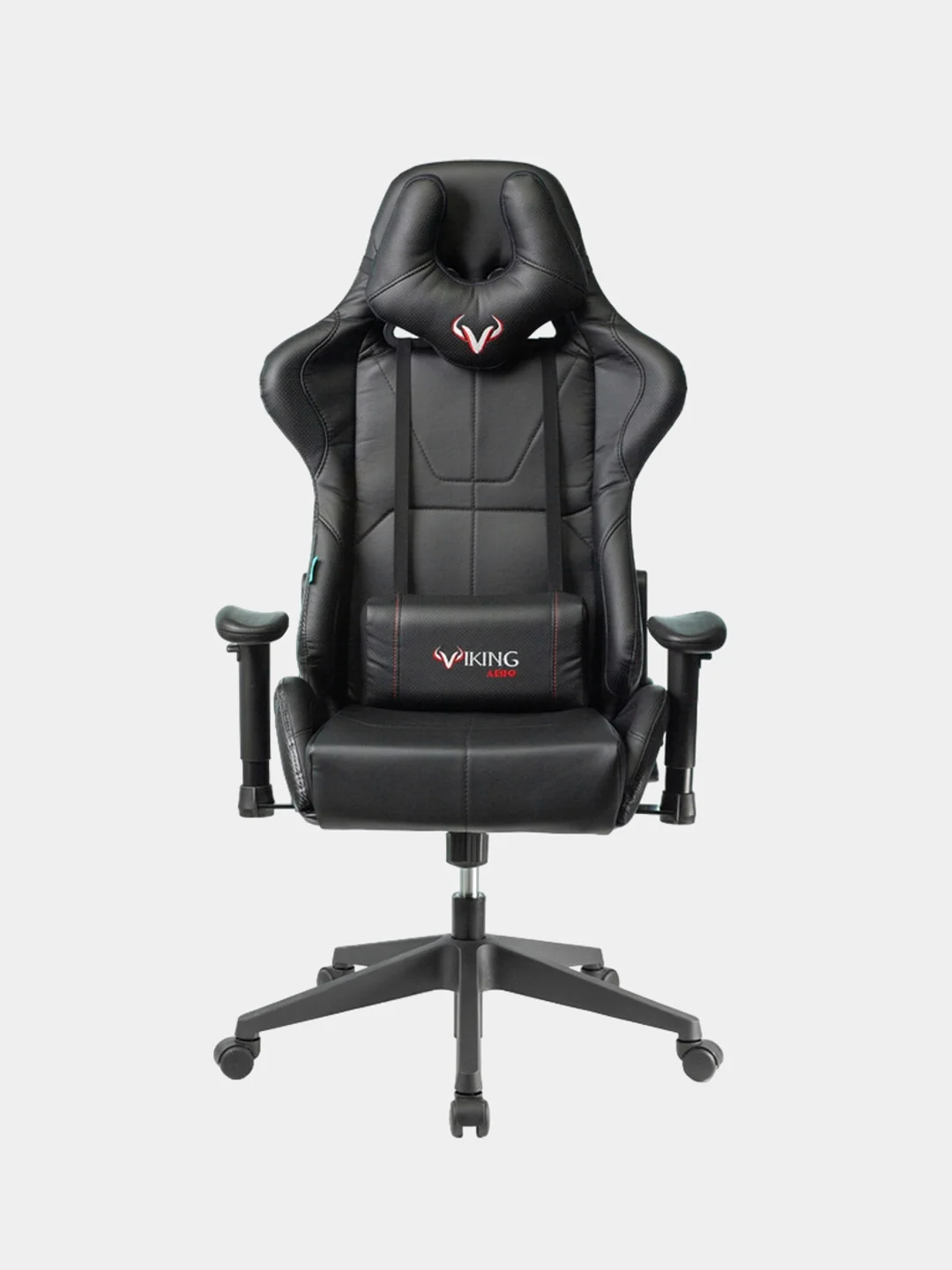 Черный кресло компьютерное игровое "Бюрократ" Zombie Viking 5 Aero