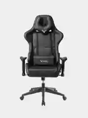 Черный кресло компьютерное игровое "Бюрократ" Zombie Viking 5 Aero