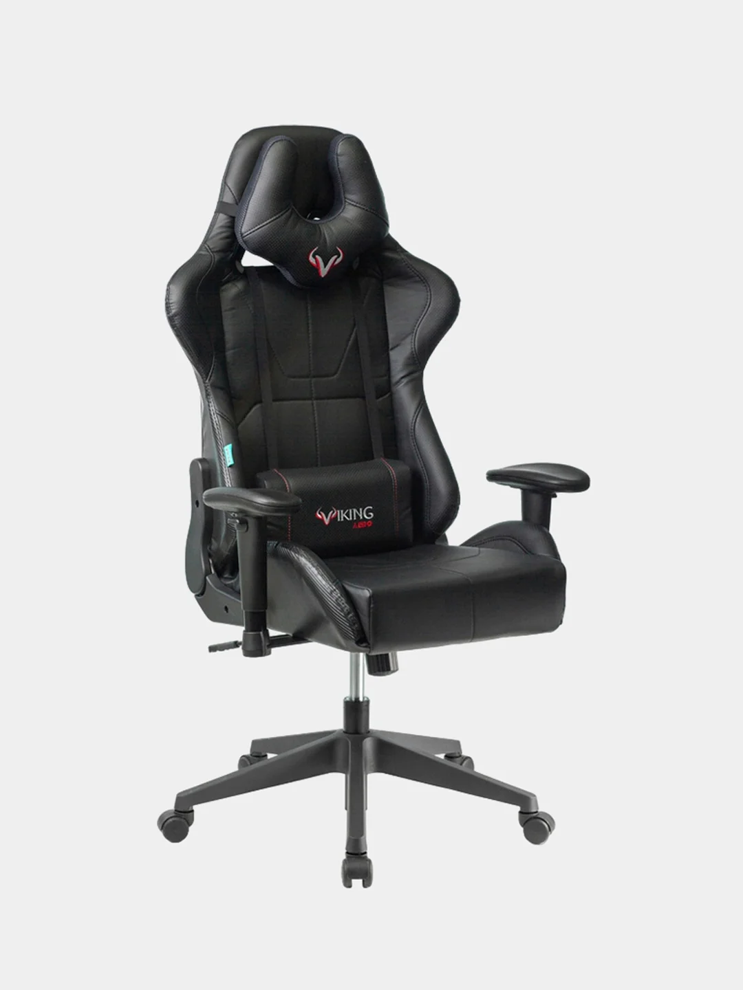 Черный кресло компьютерное игровое "Бюрократ" Zombie Viking 5 Aero
