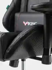 Черный кресло компьютерное игровое "Бюрократ" Zombie Viking 5 Aero