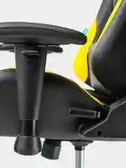Желтый кресло компьютерное игровое "Бюрократ" Zombie Viking 5 Aero