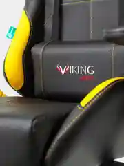 Желтый кресло компьютерное игровое "Бюрократ" Zombie Viking 5 Aero