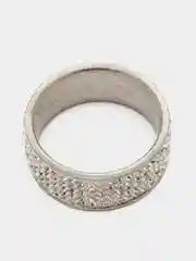 Серебряный кольцо женское со стразами