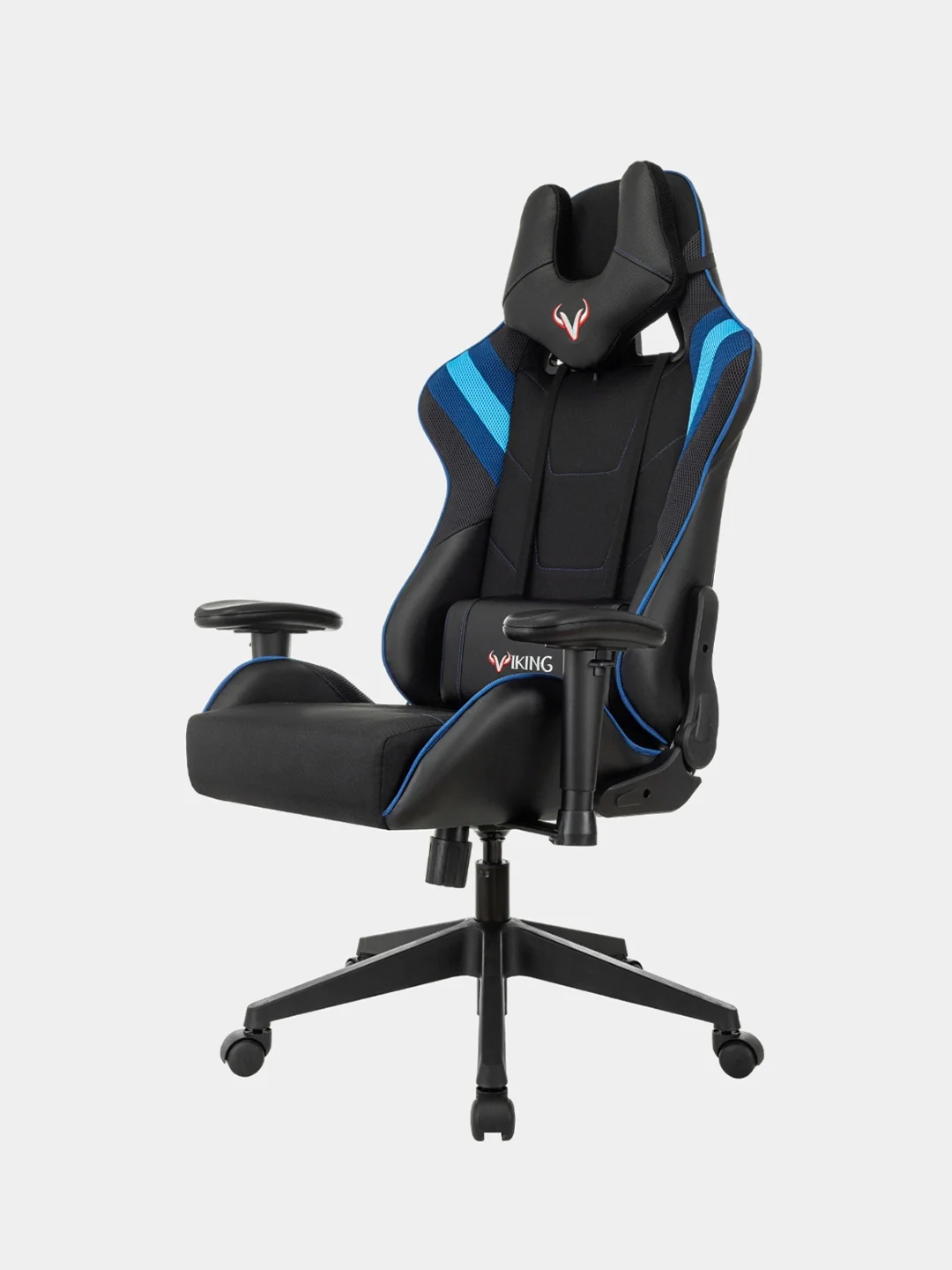 Синий кресло компьютерное игровое "Бюрократ" Zombie Viking 4 Aero