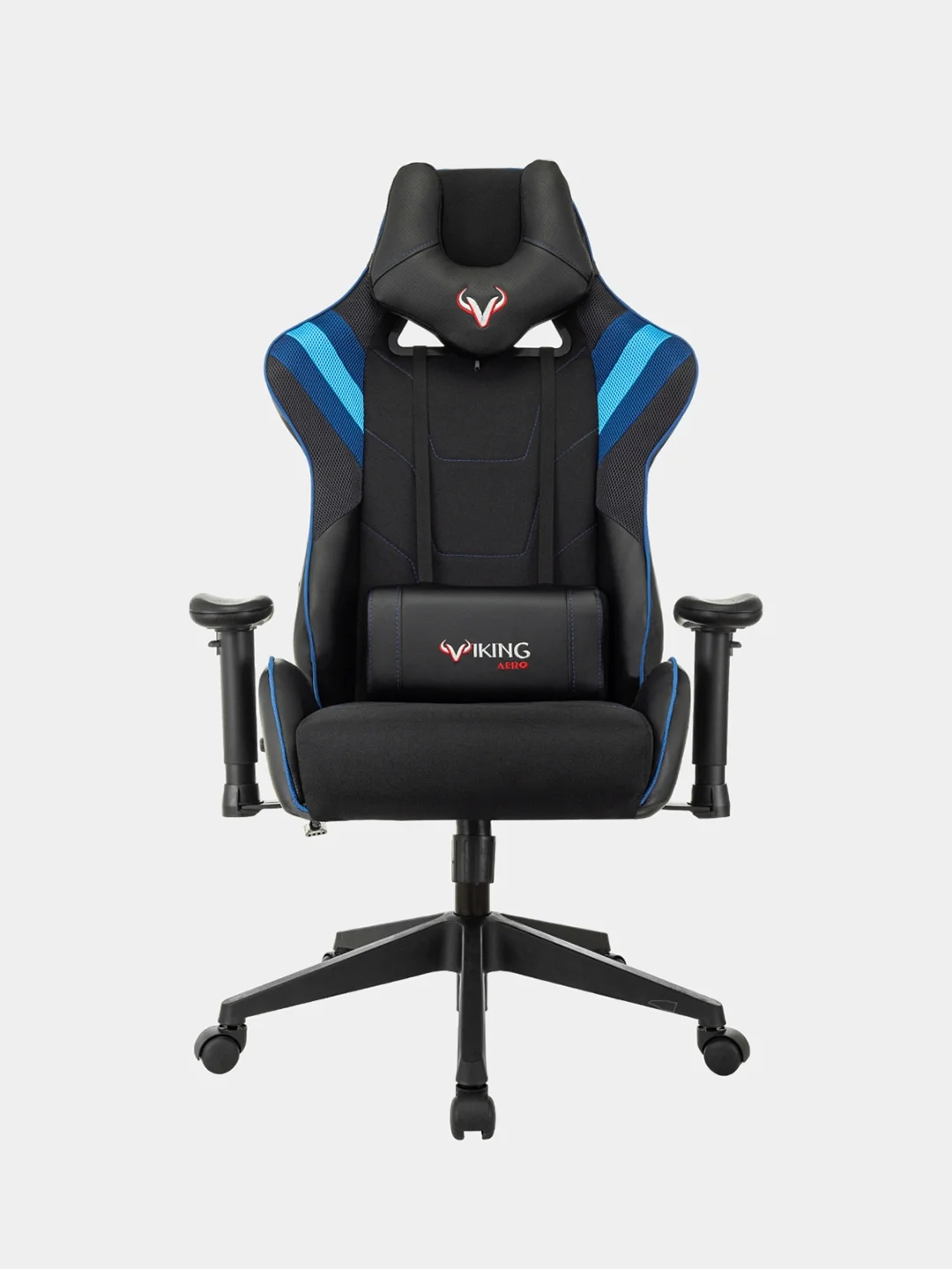 Синий кресло компьютерное игровое "Бюрократ" Zombie Viking 4 Aero