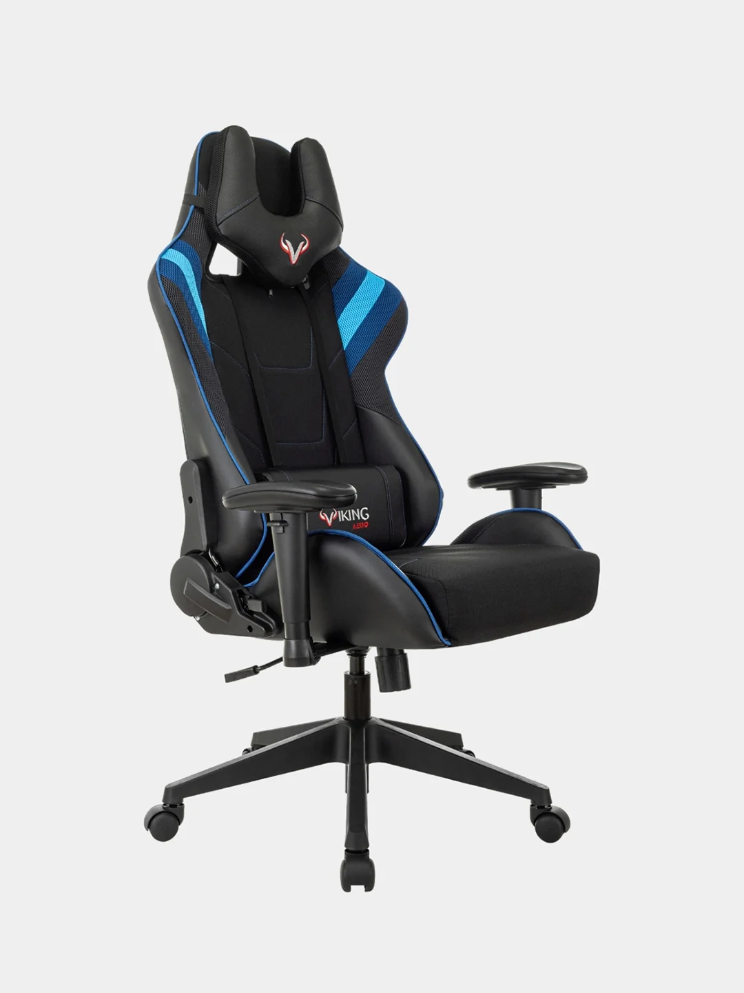 Синий кресло компьютерное игровое "Бюрократ" Zombie Viking 4 Aero