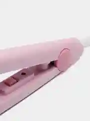 Розовый выпрямитель для волос, плойка, утюжок, миниатюрный
