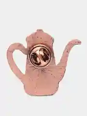 Терракотовый медные значки "Чаепитие"