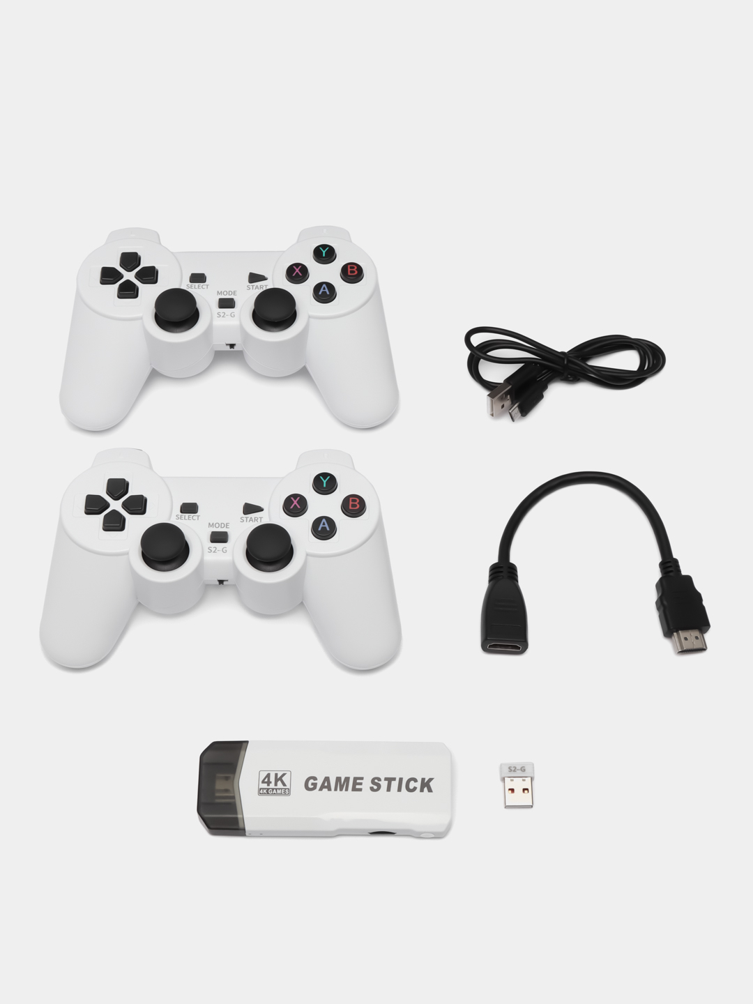 Игровая приставка для телевизора Game Stick M2 4K (20000+ игр, поддержка 23  консолей) купить по цене 3490 ₽ в интернет-магазине KazanExpress