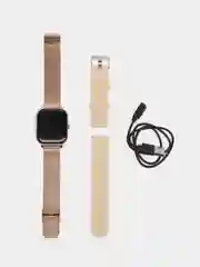 Золотой умные часы с силиконовым ремешком Smart watch Q13