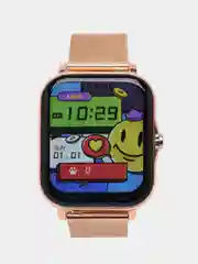 Золотой умные часы с силиконовым ремешком Smart watch Q13