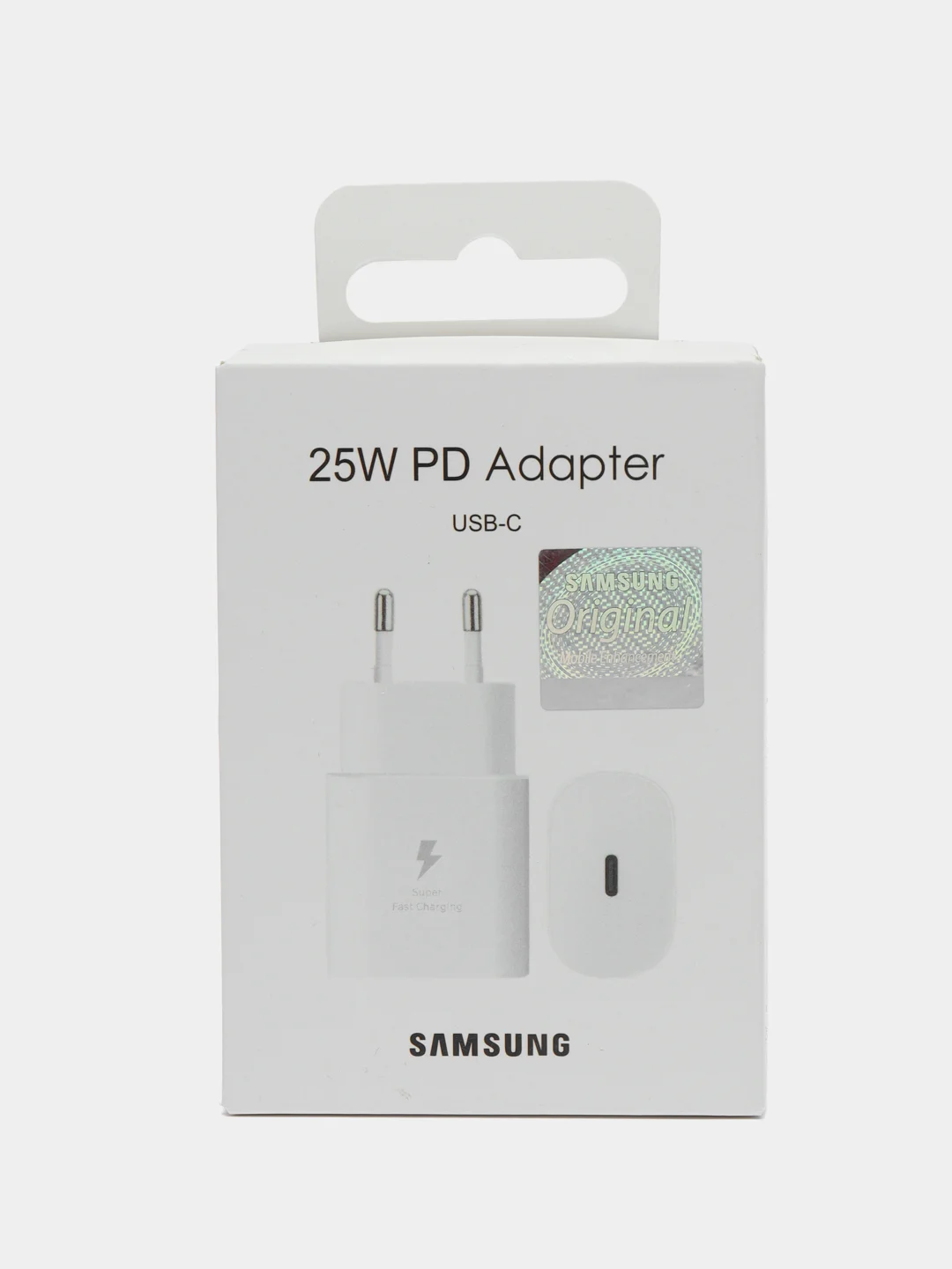 Белый сетевое зарядное устройство для Samsung 25W USB-C