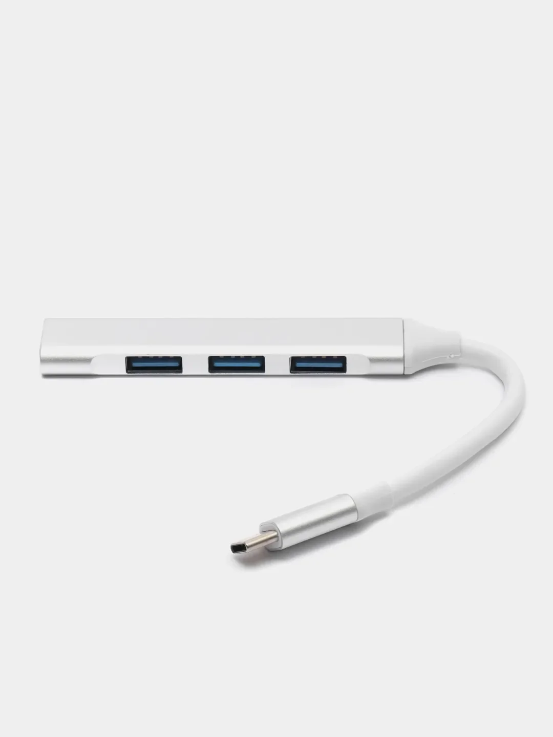Белый usb-хаб, разветвитель на 4 порта, Type-C, переходник Hub 3.0, концентратор