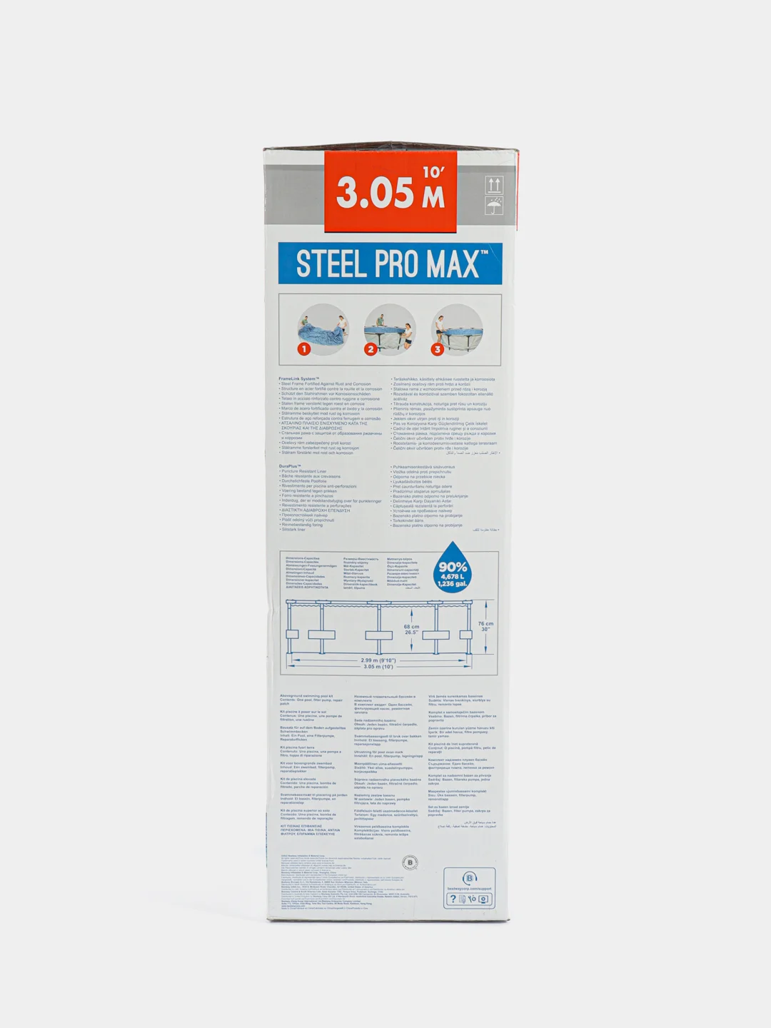 Бассейн каркасный BESTWAY Steel Pro Max 4678л 305х76см, с фильтром- насосом