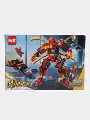Красный конструктор ninja,AVENGERS,MARVEL, спорт кар, совместим с Лего