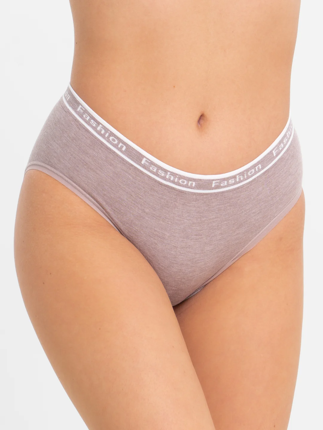 Шоколадный трусы FASHION, бесшовные, one size 42-48