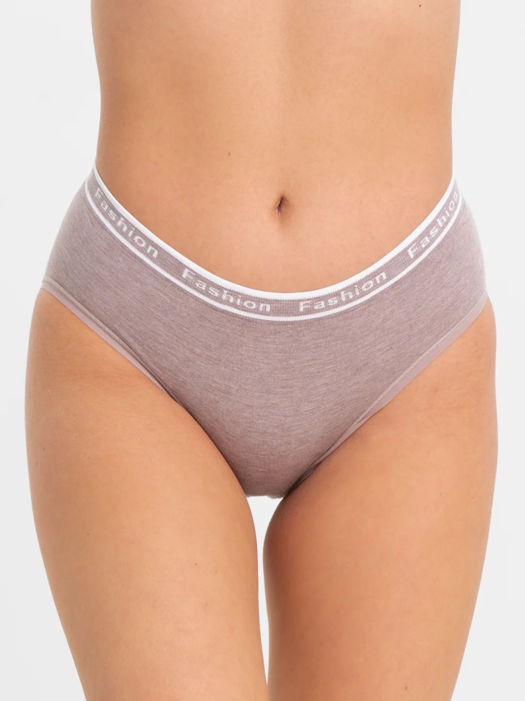 Шоколадный трусы FASHION, бесшовные, one size 42-48