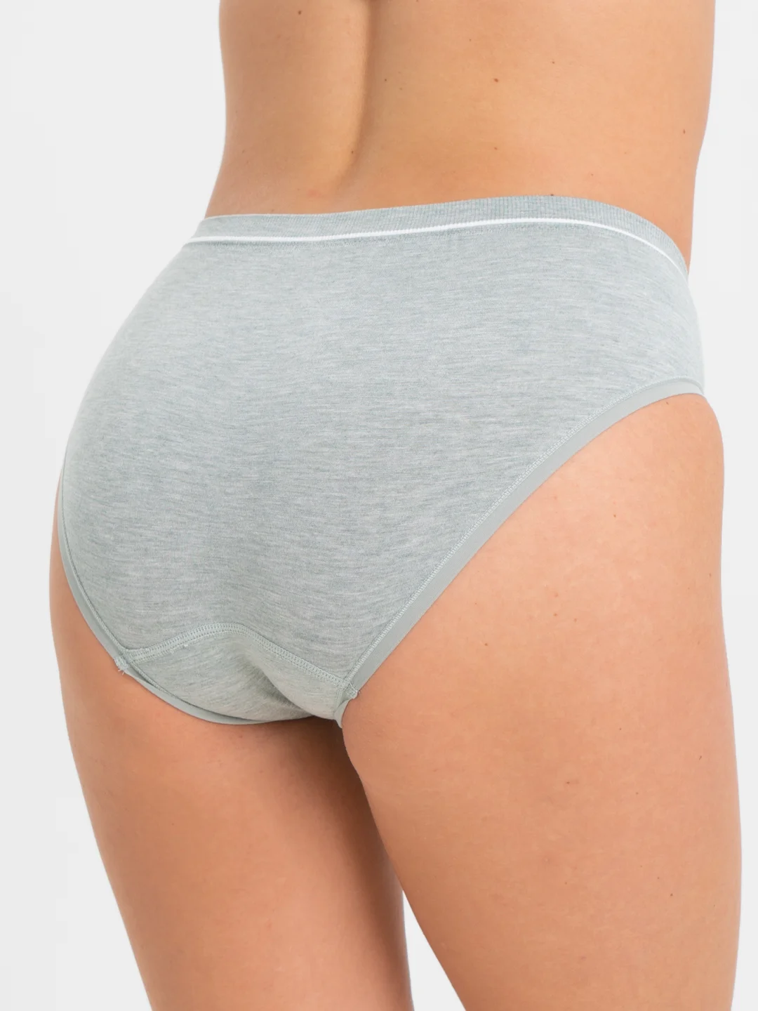 Зеленый трусы с сердечком, бесшовные, one size 42-48
