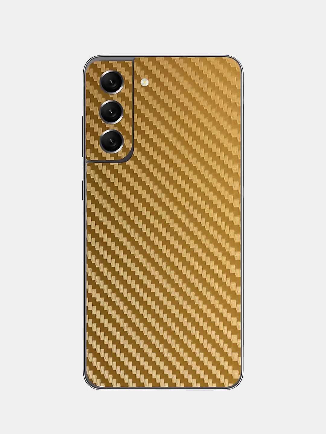 Золотой защитная пленка для Samsung Galaxy S21 FE под карбон на заднюю часть, назад Самсунг S21FE