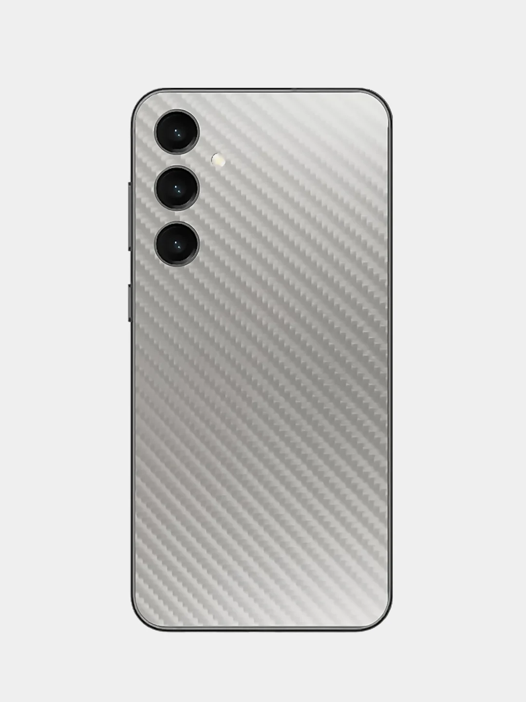 Серебряный защитная пленка для Samsung Galaxy S23 FE под карбон на заднюю часть, назад Самсунг S23FE
