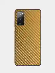 Золотой защитная пленка для Samsung Galaxy S20 FE под карбон на заднюю часть, назад Самсунг S20FE