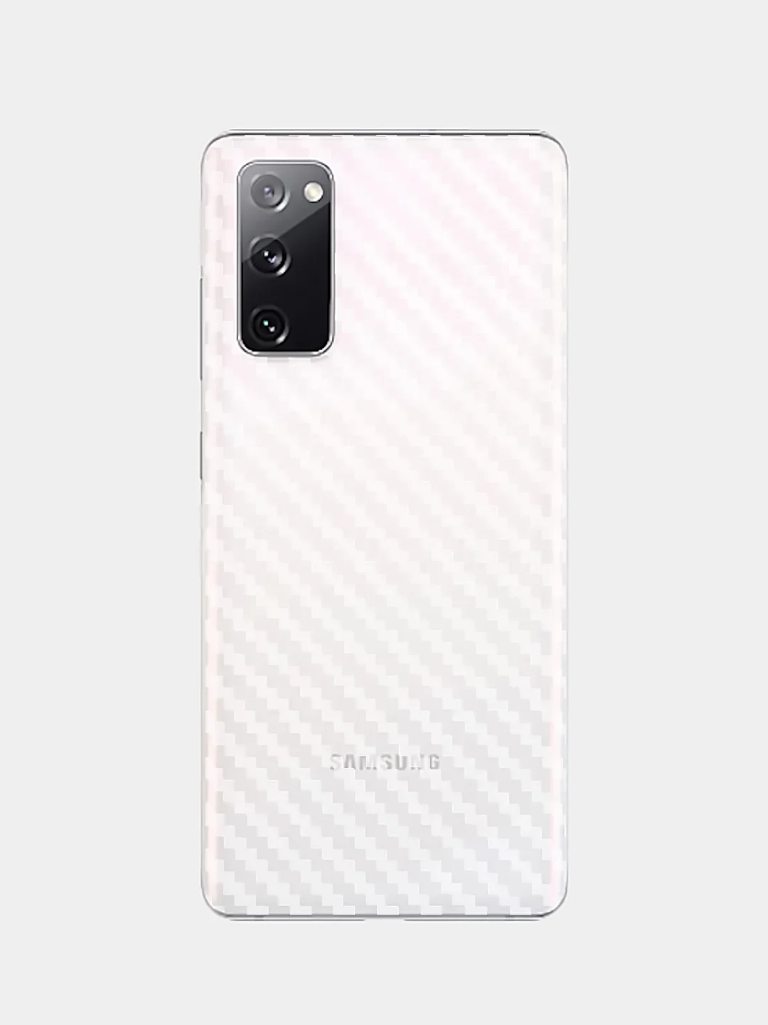 Прозрачный защитная пленка для Samsung Galaxy S20 FE под карбон на заднюю часть, назад Самсунг S20FE