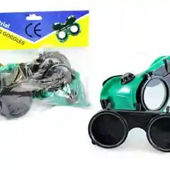 Очки газо-сварочные темные кругл. стекла