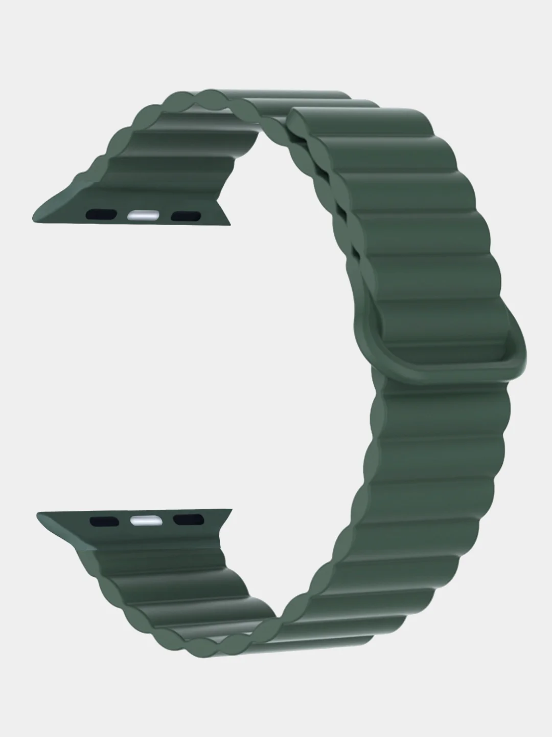 Зеленый ремешок для смарт-часов Apple Watch магнитный Magnetic 38/40/41/42/44/45/49 мм ULTRA
