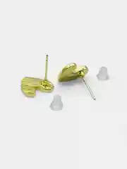 Белый серьги пусеты гвоздики "Сердечко", серьги женские