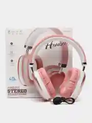 Розовый беспроводные наушники, полноразмерные