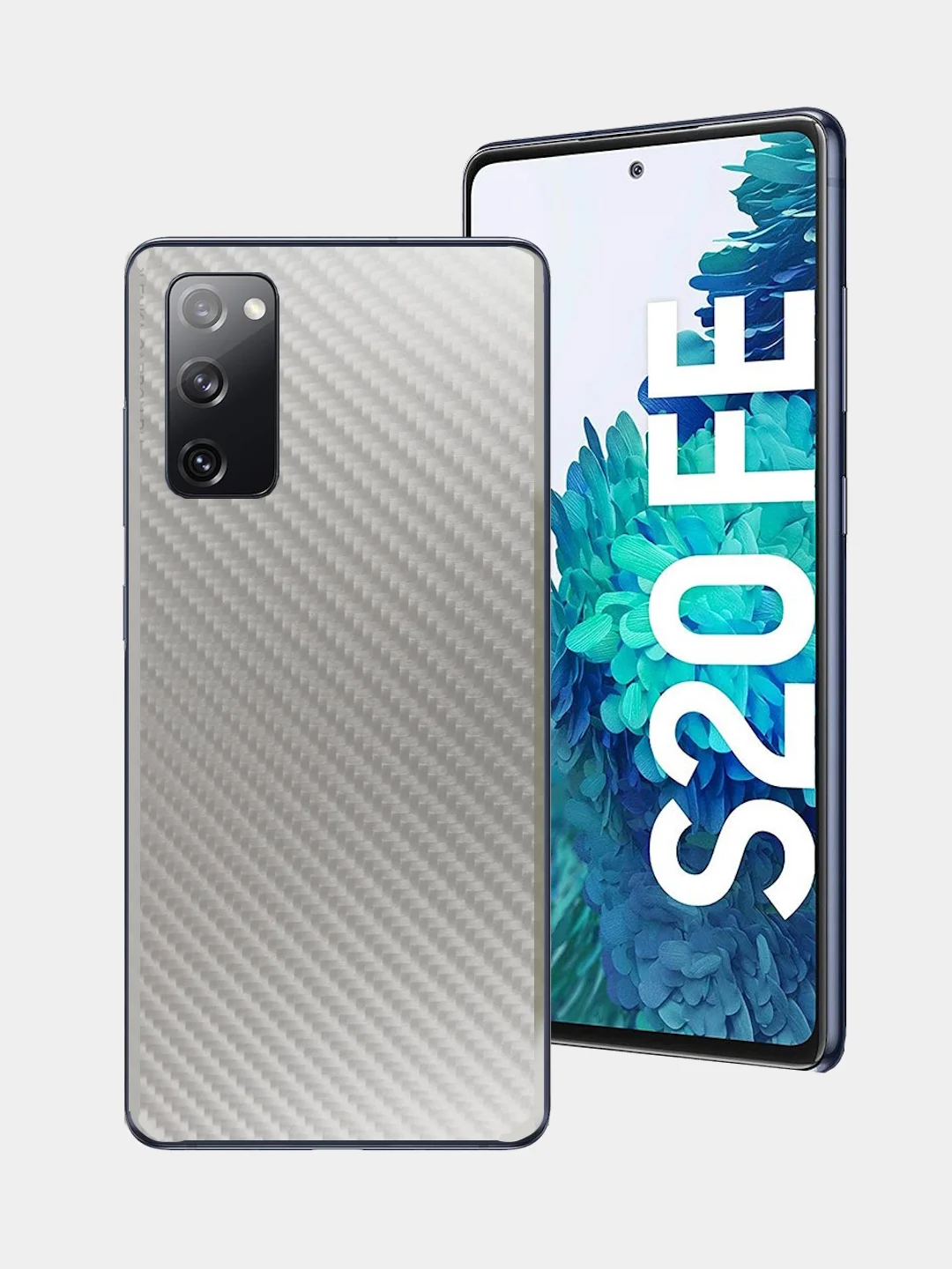 Защитная пленка для Samsung Galaxy S20 FE под карбон на заднюю часть, назад Самсунг S20FE