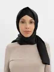 Черный готовый платок из шелка