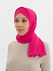 Фуксия платок мусульманский /Хиджаб/Платок шифоновый /Платок на никах/Готовый платок/Тюрбан/ADEMI