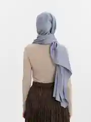 Розовый готовый платок из шелка