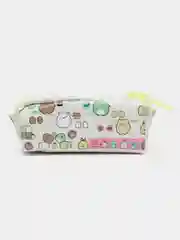 Белый пенал с крупной молнией / Пенал школьный / Косметичка