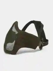 Зелёный хаки страйкбольная защитная стальная маска для лица и зубов
